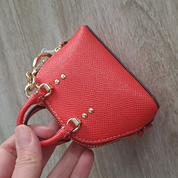NWT red Coach bag charm - Picture 4 of 16